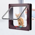 thumbnail image 1 of Dog Gat Gatty Flap Puppy Gatten Kitten Saféy In y sale la puerta de mascotas con puertas de mascotas de puertas de seguridad de 4 vías y puerta corredera de seguridad para mascotas, 1 of 9
