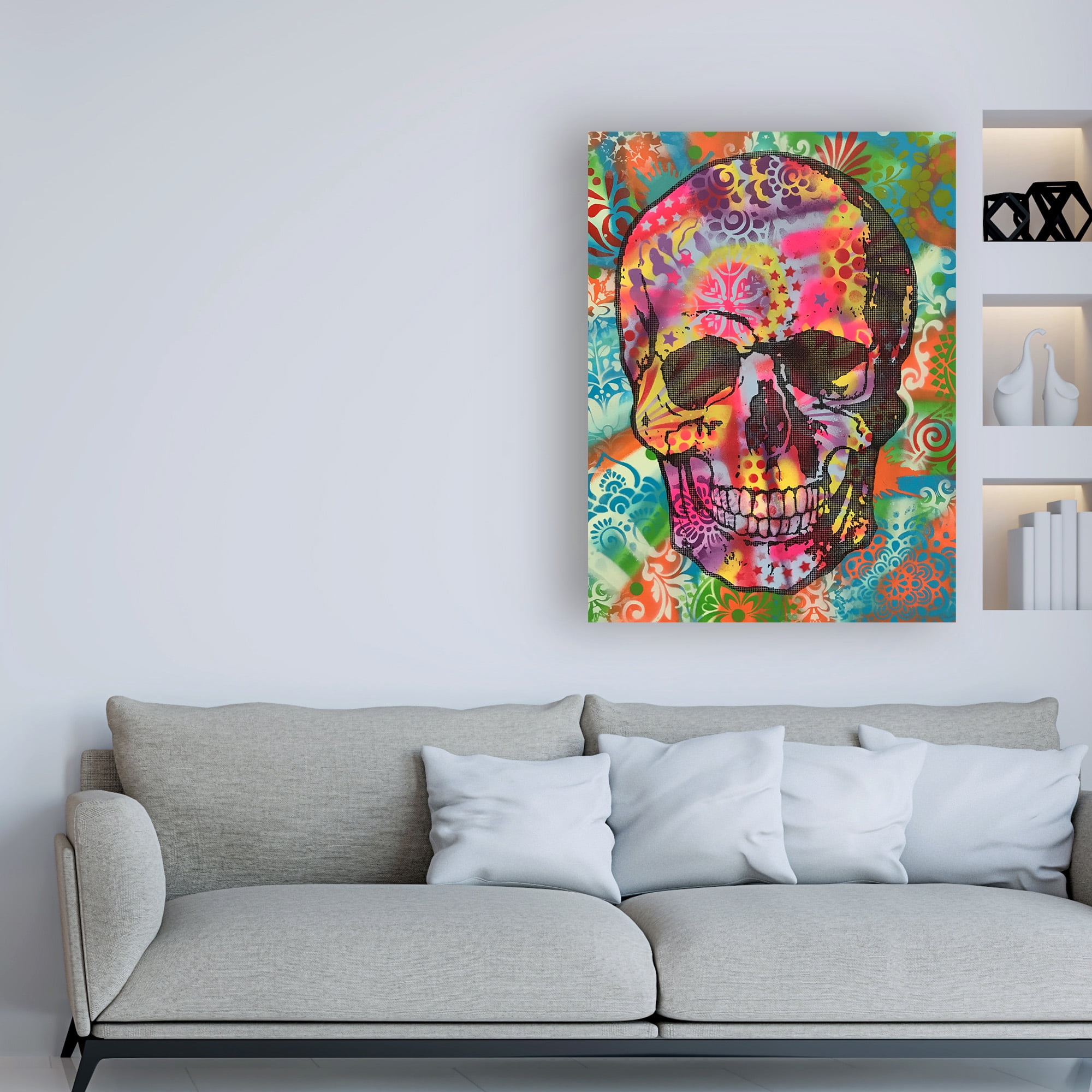 Trademark Fine Art 'Skull 1Up' Canvas Art by Dean Russo