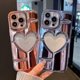 thumbnail image 4 of iPhone 14 Pro Max Case(2022 6.7"),Cute Clear 3D Plating Loved Case,with Transparent Love-Heart Full Protection Soft TPU Shockproof Phone Case Cover fo, 4 of 4
