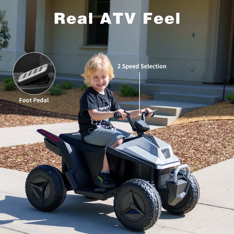YunTopKids 24V Kids ATV 4 Wheeler,Electric Quad Ride On Toy for