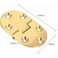 thumbnail image 2 of 2Pcs Brass Butler Tray Hinge Round Edge Folding Flip Top Hinge 2-1/2"x1-1/2" With Screws Folding Flap For Many Kinds of Folding Table,Round Edge Hinge, Round Edge Hinge, 2Pcs Brass Butler Tray H, 2 of 9