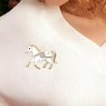 thumbnail image 4 of bestolf Horse Brooch Alloy Enamel Pin with Rhinestones Inlaid Clothes Hats Bags Collar Badge Fashion Accessories, 4 of 8