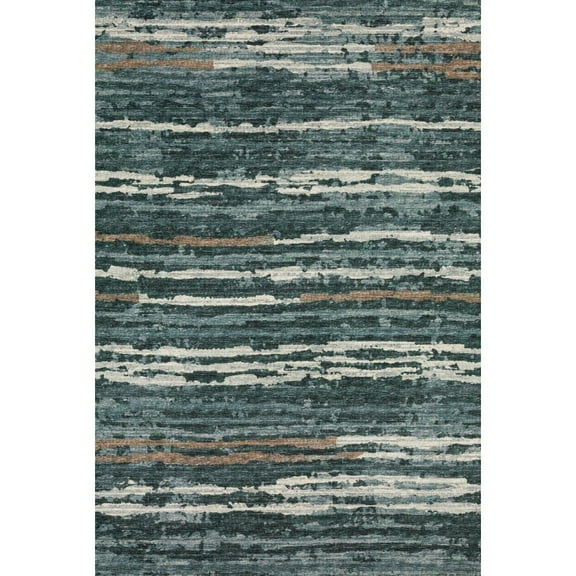 Dalyn Brisbane Area Rug BR4 Br4 Midnight Midnight Bars Lines 3' x 5' Rectangle