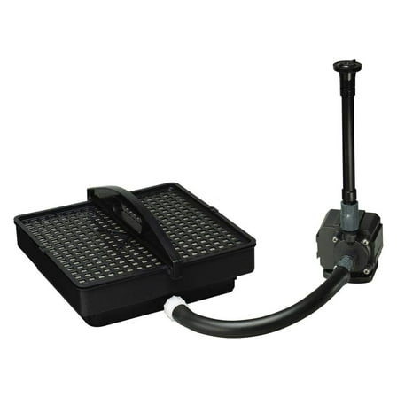 Manufacturing, Inc. Pondmaster Garden Pond Filter and Pump Kit, PMK 1500, Black, 02215