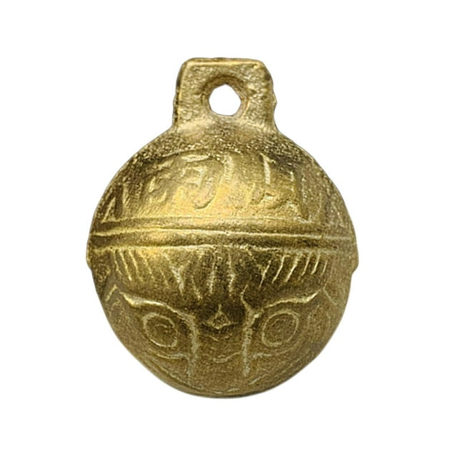 Campana para perro, collar, accesorios de decoración, patrón vintage de cabeza de tigre, campana para gato 38 mm