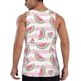 thumbnail image 3 of Xecao Watermelon Men's Tank Top Workout Quick Dry Sleeveless Gym Jogging Muscle Shirts Summer Swim Beach Tops, 3 of 9