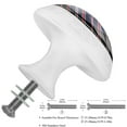 thumbnail image 3 of 4 Pcs Red Navy White Stripes Knobs for Kitchen Cabinet Cupboard Dresser Bookcase Drawer Pulls Handles Round Home Decor, 3 of 8