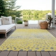 thumbnail image 6 of Addison Rugs Chantille Indoor/Outdoor Transitional Dots Yellow Washable Rectangle Rug, 10' x 14', 6 of 6