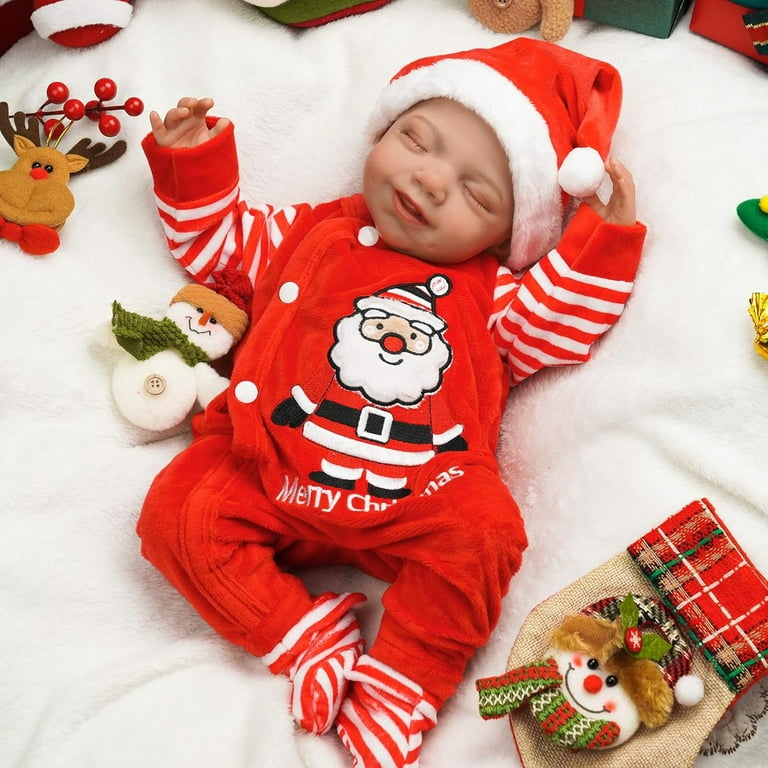 RSG 20-Inch Christmas Outfit Clothes Realistic Newborn Baby