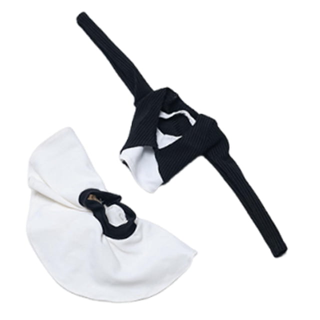 Figura de acción femenina a escala 1/6, ropa, durabilidad, accesorio fotográfico, disfraz de muñeca fácil de usar Negro