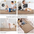 thumbnail image 5 of QiCaiJia Kitchen Rugs Mat Non Slip Washable, Super Absorbent Kitchen Mats for Floor, Rubber Backing Soft Braided Standing Floor Mats Sink Mat Runner Rug, 17"x59" Brown, 5 of 5
