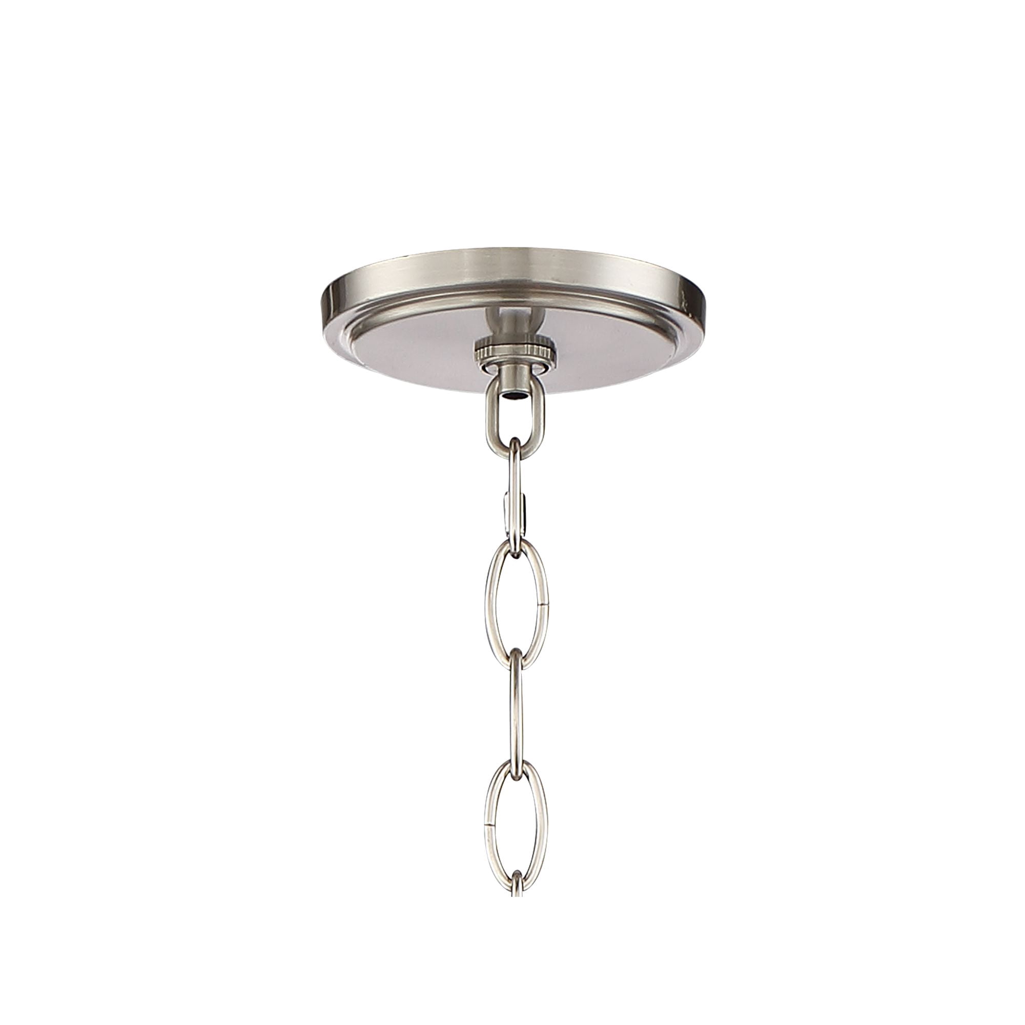 Possini Euro Design Nor Brushed Nickel Pendant Chandelier 23" Wide Modern Double White Organza Shade 6-Light Fixture for Dining Room Kitchen Island