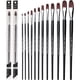 thumbnail image 1 of Nylon Hair Black Wooden Handle Paint Brushes Artistic Professional Watercolor Paint Brush For Acrylic Oil Painting Art Supplies He Qiyong unisex, 1 of 1