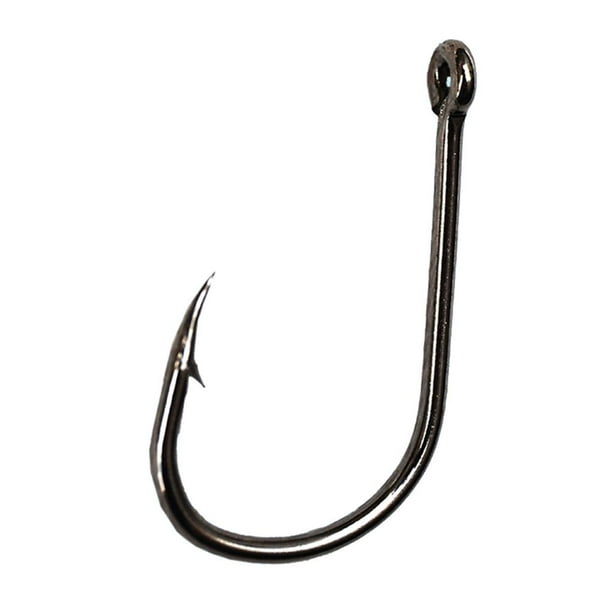 Wosthever 100 piezas anzuelos premium 10 tamaños anzuelos de pesca de acero al carbono con una caja de plástico para agua dulce Pescar 12 # y plata Wosthever DJ0759-10