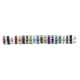 thumbnail image 2 of Matsuzay 100 piezas de Rondelles de diamantes de imitación hechos a mano cuentas espaciadoras suministros de joyería cristal multicolor Artesanía color mezclado 8MM100 Piezas, 2 of 6