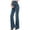 Dark Blue, variant on Women's Maternity Jeans Flare Leg Jeans Over Belly Pregnancy Denim Work Pants Maternity Clothes with Pockets, Sizes S-XXL