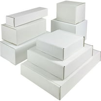 The Packaging Wholesalers Corrugated Mailers 12" x 6" x 4" White 50/Bundle BSM1264