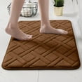thumbnail image 3 of Hwkond Bath Mats for Bathroom, Bathroom Absorbent Floor Mat Is Machine Washable Soft And Quickly Absorbs Water Bath Rugs Ensuring Stable And Non Slip Bathroom Floor Mat,Coffee,15.74x23.62in, 3 of 6