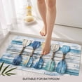 thumbnail image 3 of Lake Paddle Striped Door Mat&nbsp;Indoor Outdoor Entrance, Non Slip Rug for Kitchen Bathroom Entryway Rug, Watercolor Vintage Wood Grain Washable Doormat Floor Mat for Office Home Decor 24x36 Inch, 3 of 8