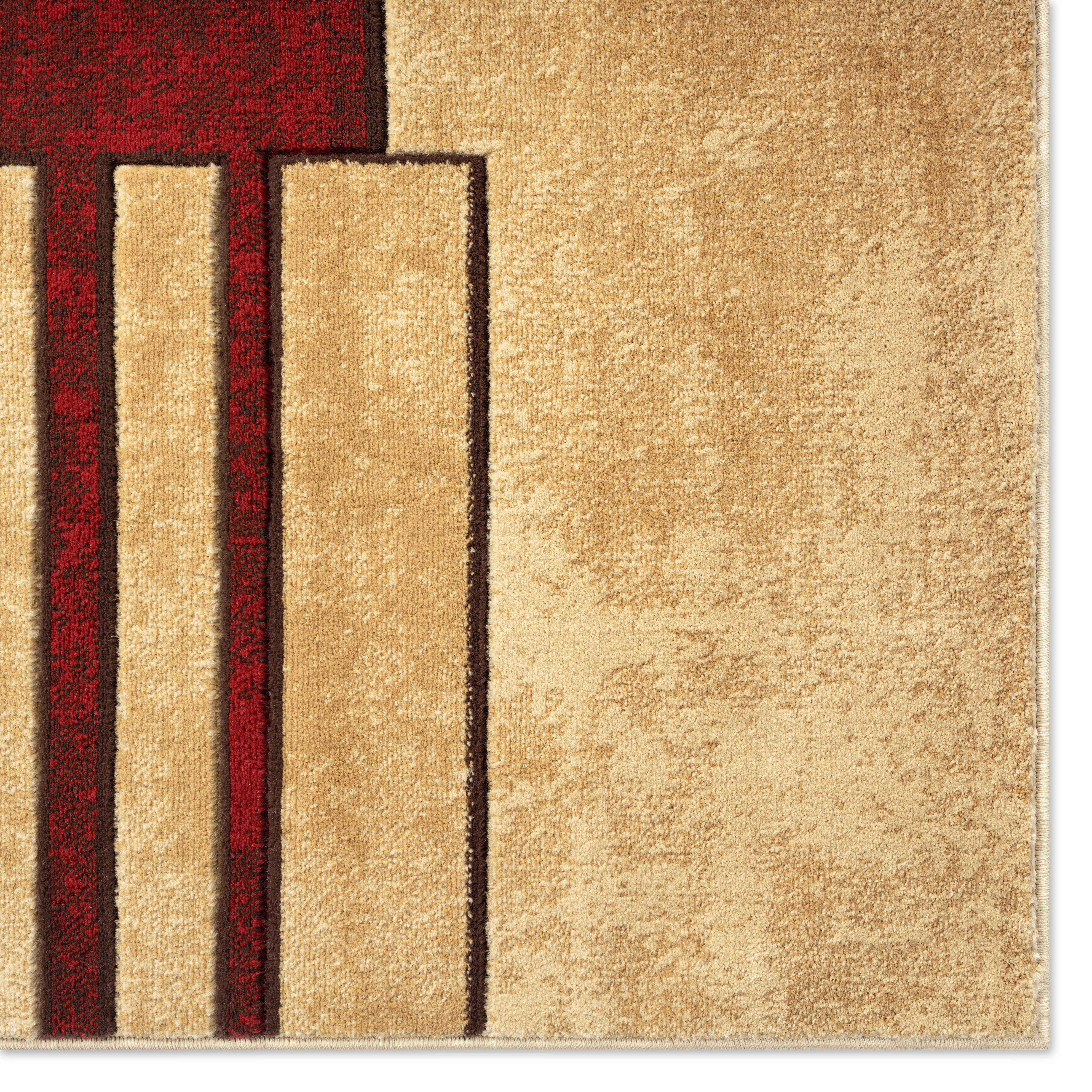 Home Dynamix Tribeca Mason Contemporary Geometric Area Rug, Brown/Red, 7'10"x10'6"