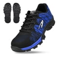 thumbnail image 2 of ATTOE Chaussures de Sécurité pour Hommes Embout en Acier Anti-Perforation Bottes de Travail Randonnée Escalade Espadrilles (Bleu 43)-0813, 2 of 5