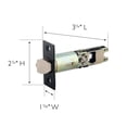 thumbnail image 3 of Oil Rubbed Bronze 2-Way Square Corner Replacement Entry Latch, Adjustable Backset, 3 of 5