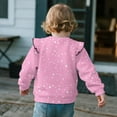thumbnail image 4 of Yuyamidu Axolotl Sweatshirt for Girls 3T 4T Toddler Pink Crewneck Sweatshirts Ruffle Shoulder Long Sleeve Pullover Tops Soft Lightweight School Outdoor Play Clothes, 4 of 8