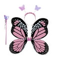 thumbnail image 2 of BELOVING Fairy Costume Set Girls Butterfly Stick Halloween for Theme Parties Carnivals Pink, 2 of 10