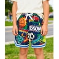 thumbnail image 6 of Lanbubble Boys' Athletic Shorts Quick Dry Stretch Elastic Waist Bottoms Big Boy Mesh Breathable Active Running Workout Shorts for Youth (7-12 Years), 6 of 8