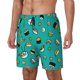 thumbnail image 1 of Balery Sushi Bañador para hombre, shorts de playa de secado rápido con entrepierna y forro de compresión-XX-Large, 1 of 6