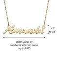 thumbnail image 2 of Personalized Planet Women's Silvertone or Goldtone Nameplate Necklace, 18", 2 of 4