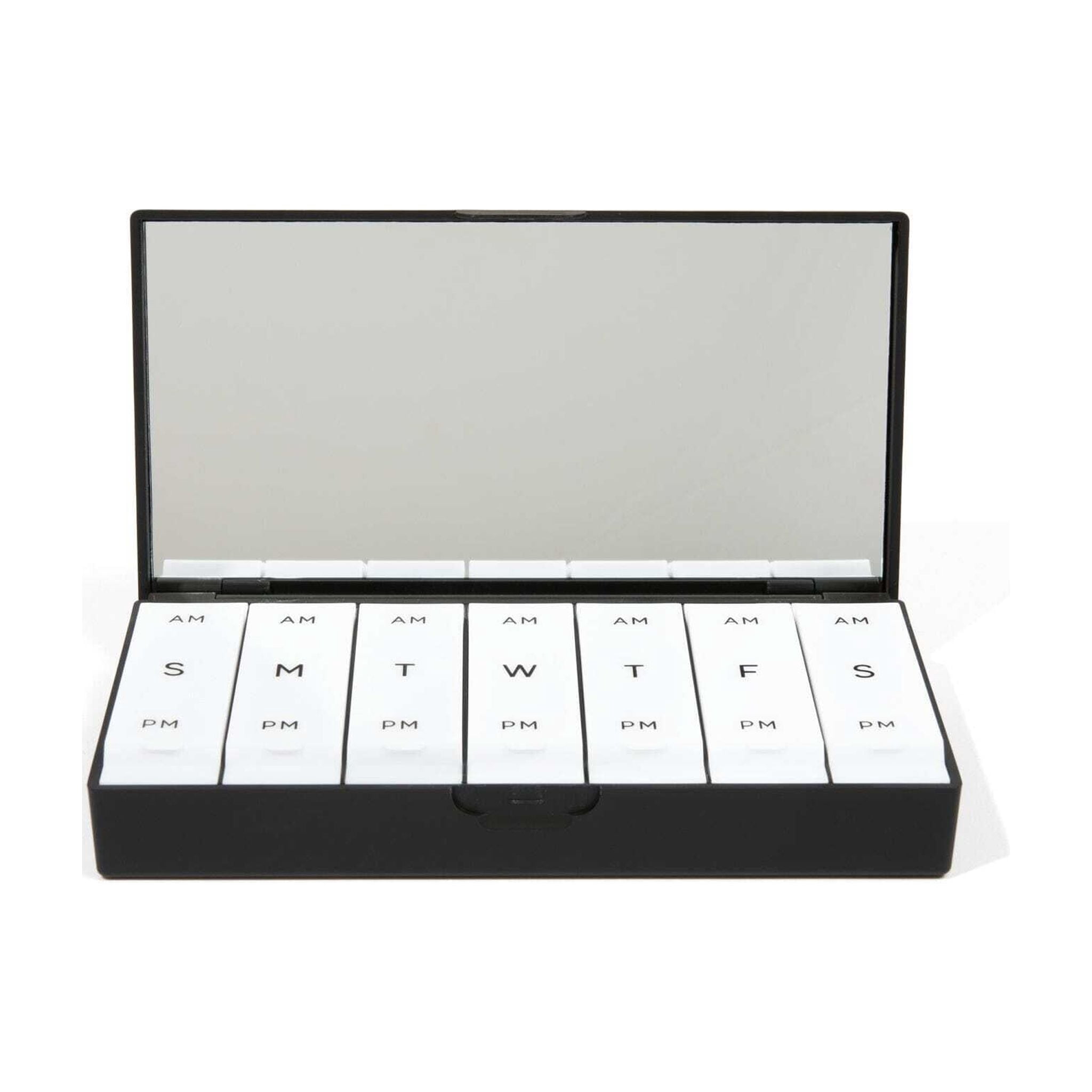 Classic Black AM/PM Pill Box