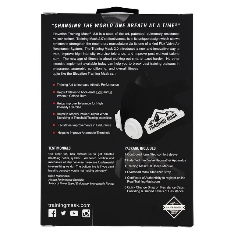 Training Mask 2.0 - Medium - Walmart.com