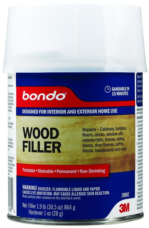1PK3M 20082 Bondo Bondo Home Solutions Wood Filler Quart