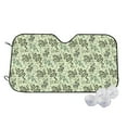thumbnail image 2 of Picia Green Snake Curved Windshield Sunshade Accordion Folding Style Auto Shade for Car Truck SUV Van Blocks UV Ray Sun Visor Protector -Small, 2 of 7
