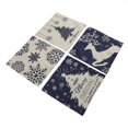 thumbnail image 3 of Uds. Fundas de almohada navideñas 45x45cm ciervo copo de nieve muñeco de nieve cómodas fundas de almohada navideñas de lino suave para el sofá del hogar 03, 3 of 5