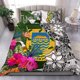 thumbnail image 1 of Tuvalu Juego de Cama Personalizado Blanco - Turle Plumeria Banana Leaf, 1 of 5