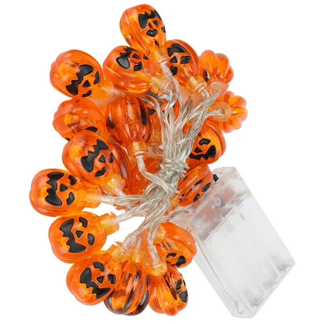 Cadena de luces de calabaza, Cadena de linternas de calabaza de Halloween Cadena de linternas de calabaza con pilas Cadena de linternas de calabaza de Halloween Cadena de salida de alta intensidad