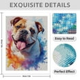 thumbnail image 3 of Diamond Art Kit for Adults, Colorful Bulldog Portrait Joyful Art Diamond Painting for Adults Beginners, 5D DIY Diamond Art Painting Kits, Colorful Diamond Painting Craft for Home Decor 12x16, 3 of 7