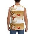 thumbnail image 4 of Daiia Christmas Snowman Gift Printed Men's Tank Tops,Casual Soft Sleeveless Gym Muscle Shirts Bodybuilding Tee-Large, 4 of 8