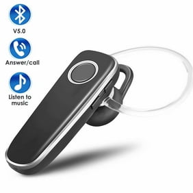 Bluetooth Headset,  Luxmo Wireless Bluetooth 5.0 Earpice Earbuds for Cellphone, in Ear Bluetooth Earphone Hands Free Earbuds with Noise Cancelling Mic for iPhone Android All Smart Cell Phone