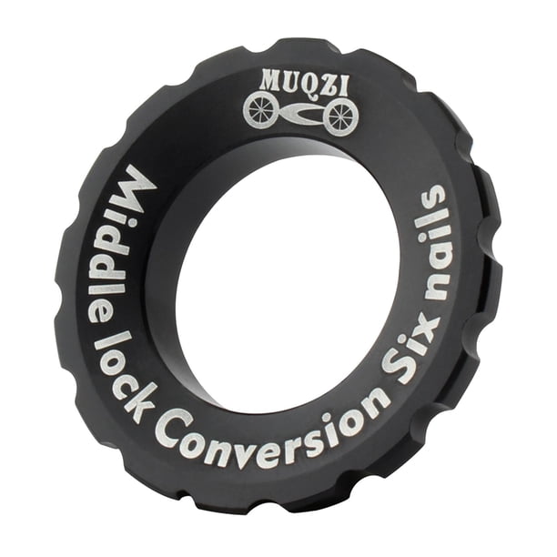 Anillo de bloqueo del Rotor central de la bicicleta del óxido 9/12/15mm Negro Zulema Adaptador de candado para centro de bicicletas