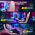 thumbnail image 6 of GTRACING Gaming Chair with Footrest Ergonomic Reclining Office Chair Swivel Rocker, Pink, 6 of 6