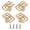Single hole, variant on 4Pcs Cabinet Pull Metal Dressers Knob Simple Square Drawer Pulls Handles