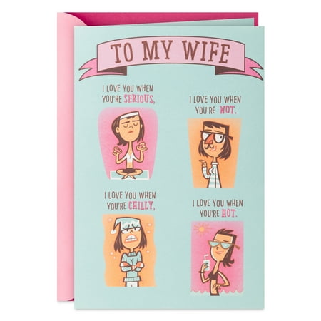 Funny Pop-Up Birthday Card for Wife (Love You 'Cause You're You)