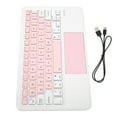 thumbnail image 6 of Wireless Keyboard Multi Touch Sensitive Operation Small Portable Rechargeable Keyboard for IOS TabletWhite Pink, 6 of 8