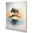 thumbnail image 2 of Designart "Deserted Tropical Island IV" Modern Landscape Beach Wall Art Print, 2 of 5