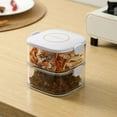 thumbnail image 2 of YFTDEF Spice Organizer, Transparent Plastic, Sealed Storage Jar, Detachable Design, Condiment and Seasoning Holder, Kitchen and Office Use, Space-Saving Solution, 2 of 4