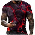 thumbnail image 2 of Herrnalise Gift For Men Men Casual Fashion Round Neck Pullover Print T-Shirt Short Sleeve Tops under $10, 2 of 5