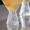 thumbnail image 3 of Clear Hobnail Martini Glasses - Embossed Martini Glasses - 9oz, 3 of 9